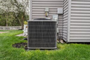 new AC installation outside unit